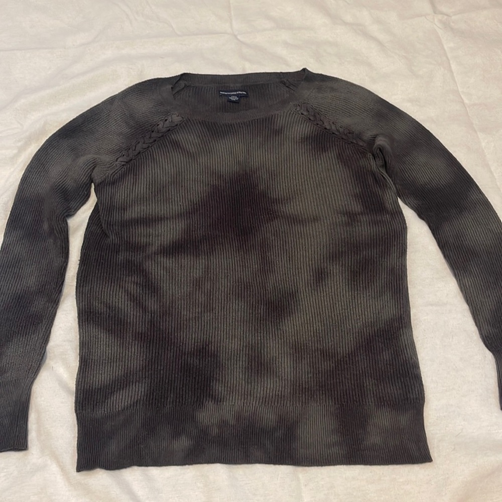 Green/Black Tye Dye American Eagle Sweater Size Small